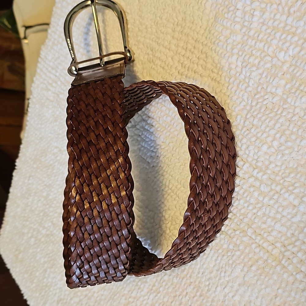 Michael Kors woven leather belt Size Small